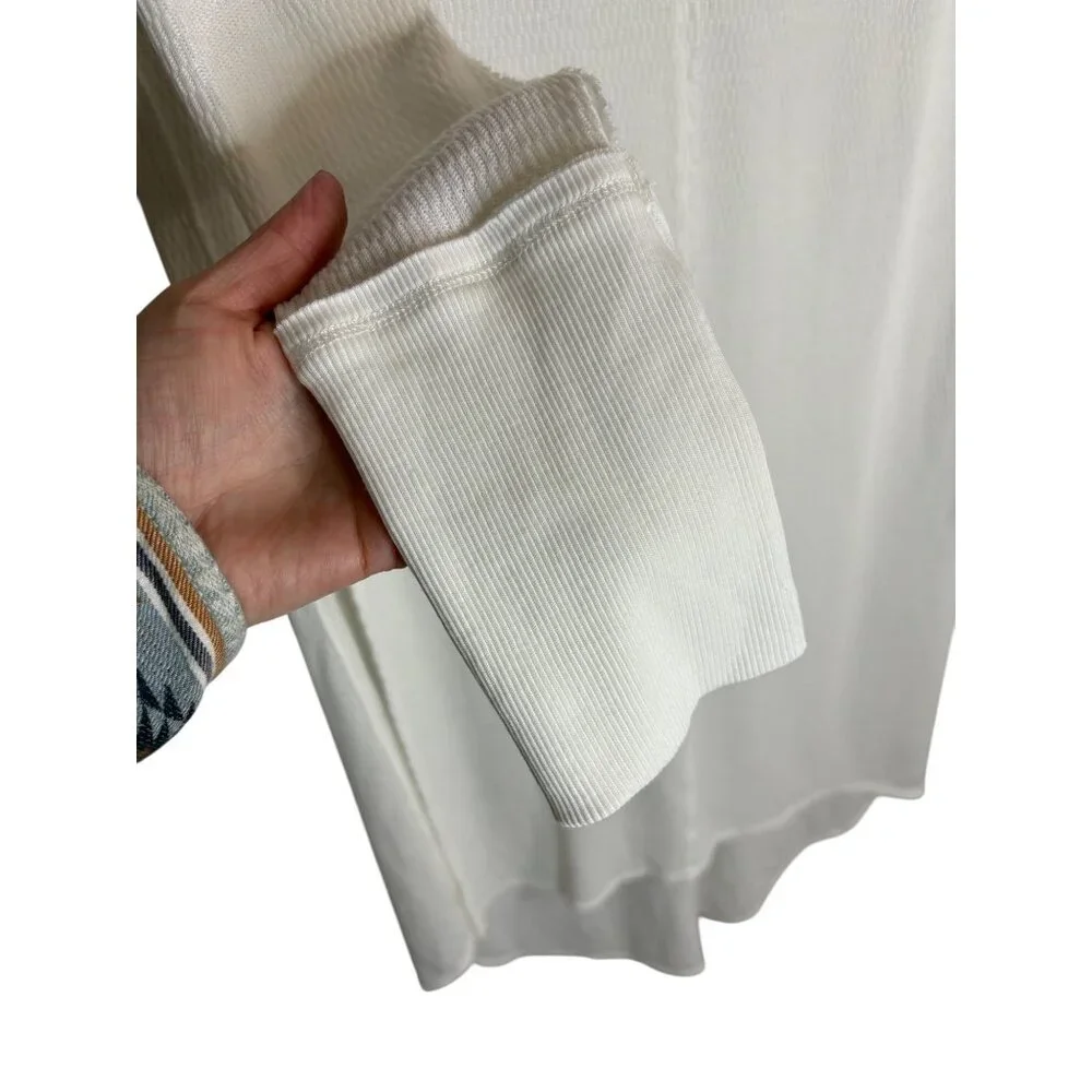 NWT Free People Super Sonic Thermal Ivory-sz Medium